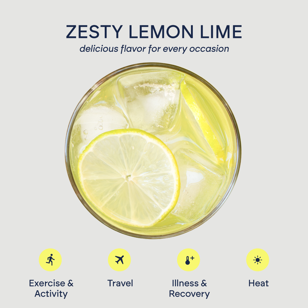 HydroBelle – Lemon Lime Electrolyte Sticks | Zero Sugar + Coconut Water (32 Sticks)